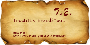 Truchlik Erzsébet névjegykártya