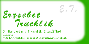 erzsebet truchlik business card